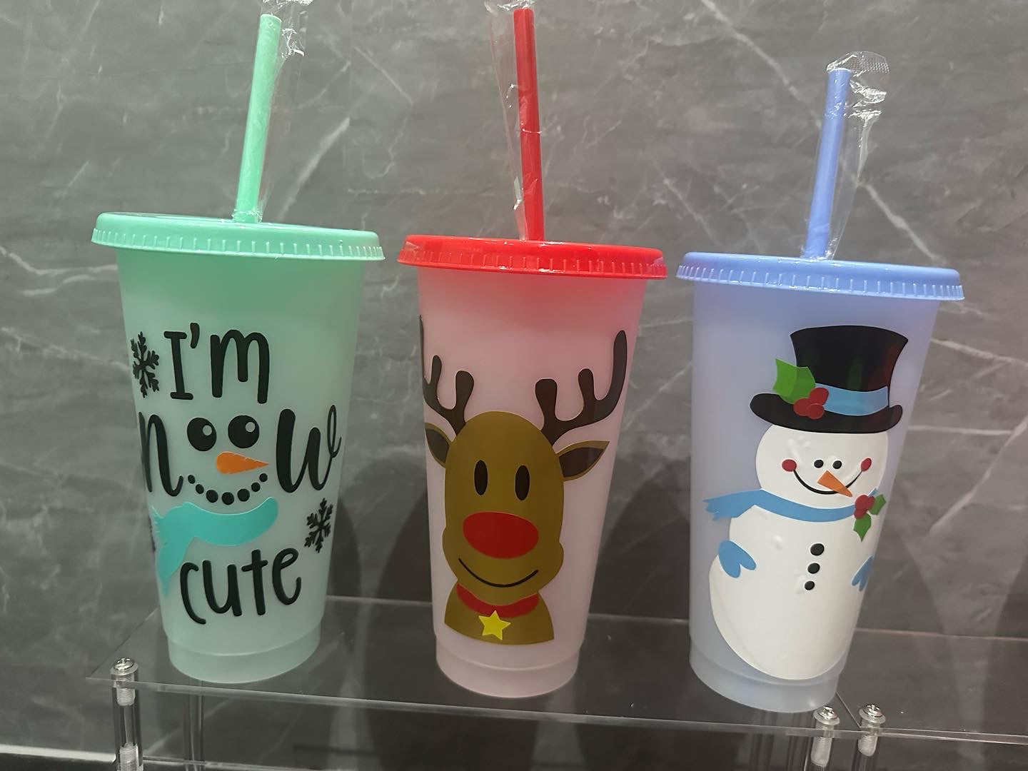 Christmas Colour Changing Cold cups