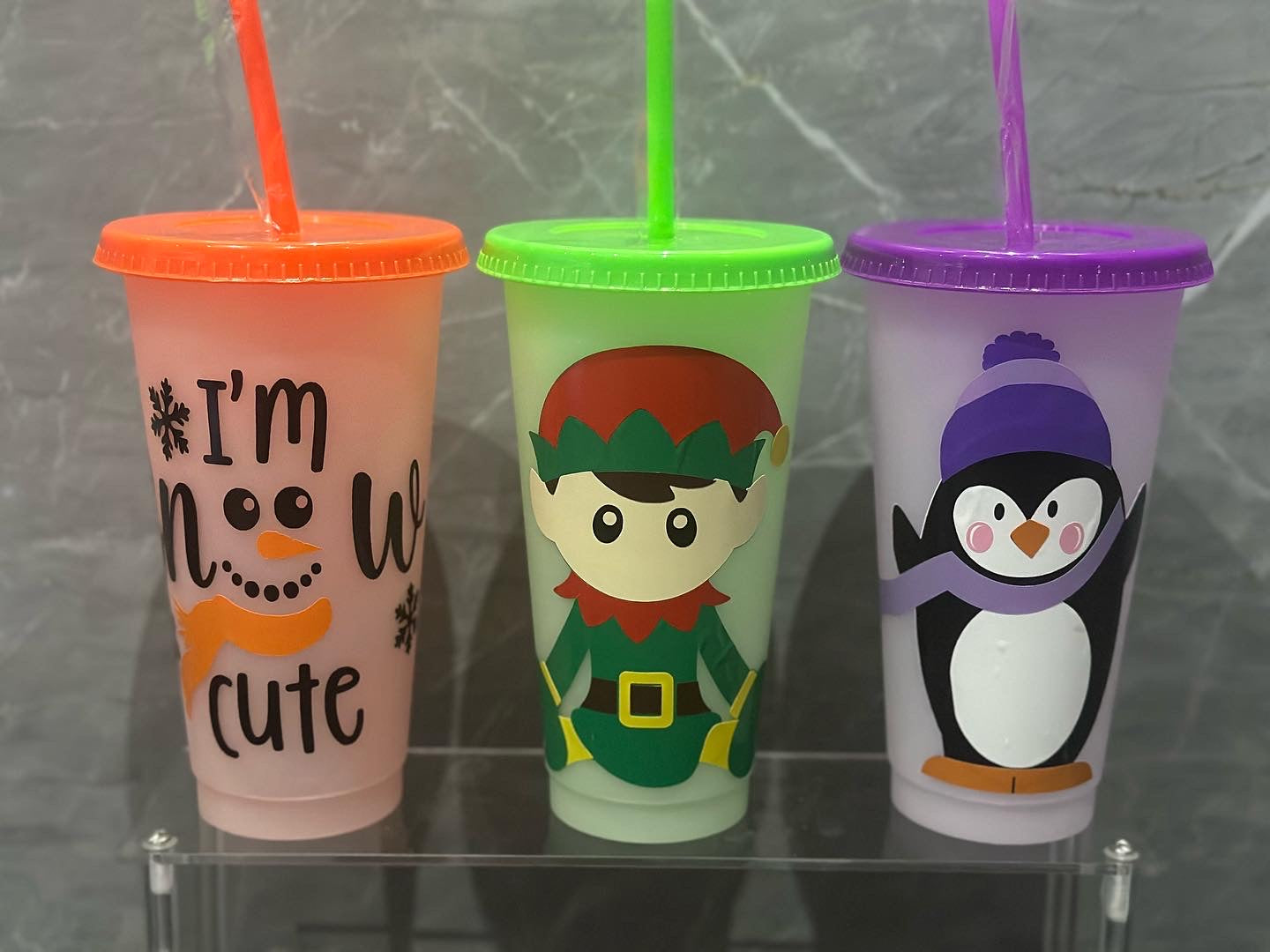 Christmas Colour Changing Cold cups